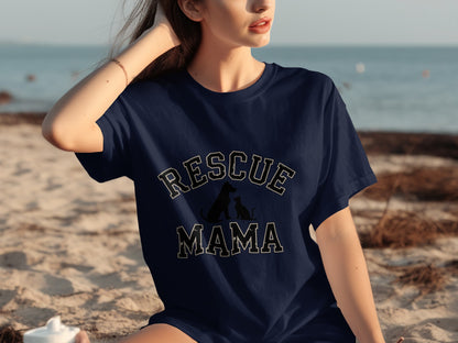 Rescue Mama Cute Animal Lover Beach T-Shirt Product