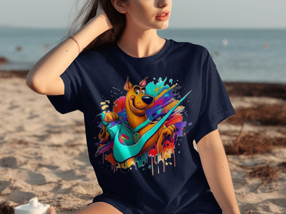 Vibrant Scooby-Doo Graphic Tee for Casual Wear