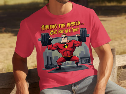 Saving The World One Rep At A Time T-shirt