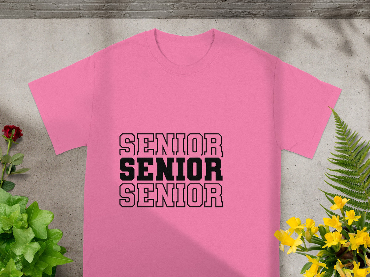 Senior Senior Senior Bold Lettering T-shirt