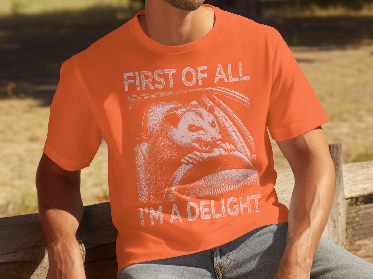 First Of All I'm A Delight Cute Animal Graphic Shirt
