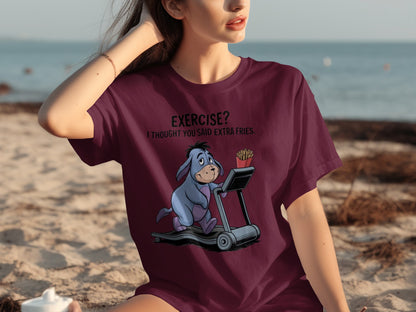 Exercise Thought You Said Extra Fries T-Shirt