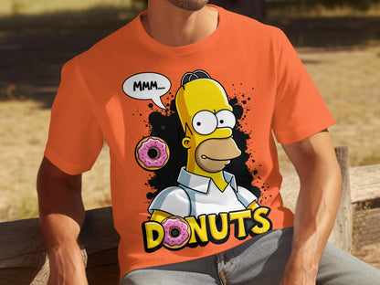 MMM... Donuts Graphic T-Shirt for Casual Wear