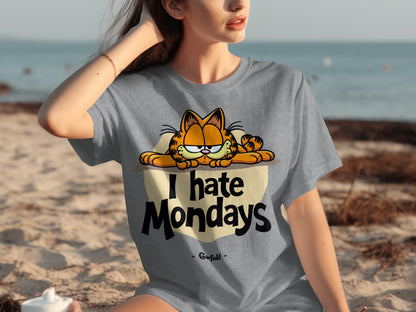 I Hate Mondays Garfield Graphic T-Shirt