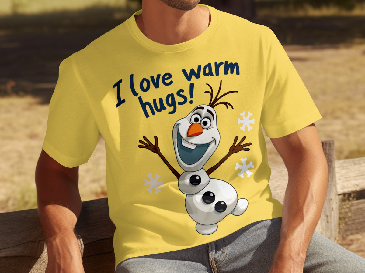 I Love Warm Hugs Shirt Disney Frozen Olaf Graphic Tee
