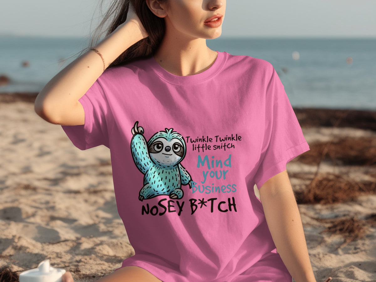 Twinkle Twinkle Little Snitch Sloth T-Shirt for Adults