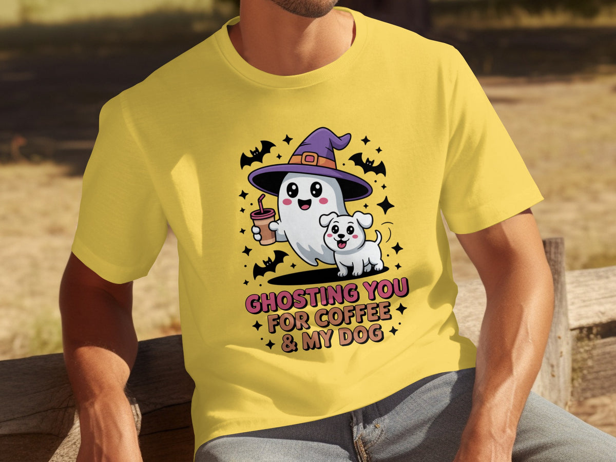 Ghosting You For Coffee and My Dog Halloween Shirt