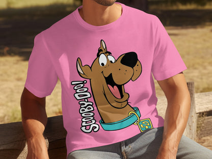Scooby-Doo Character Pink Graphic Tee Shirt
