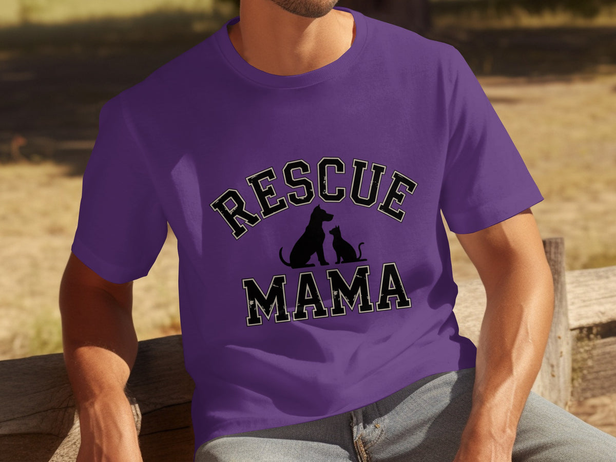 Rescue Mama Graphic Tee for Animal Lovers