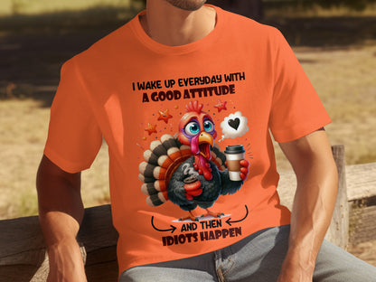 I Wake Up Everyday With A Good Attitude Funny T-Shirt