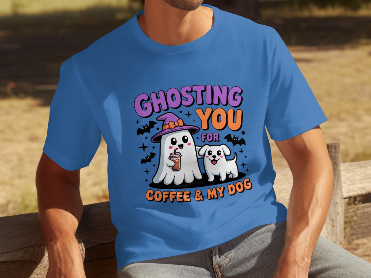 Ghosting You For Coffee And My Dog Halloween Shirt