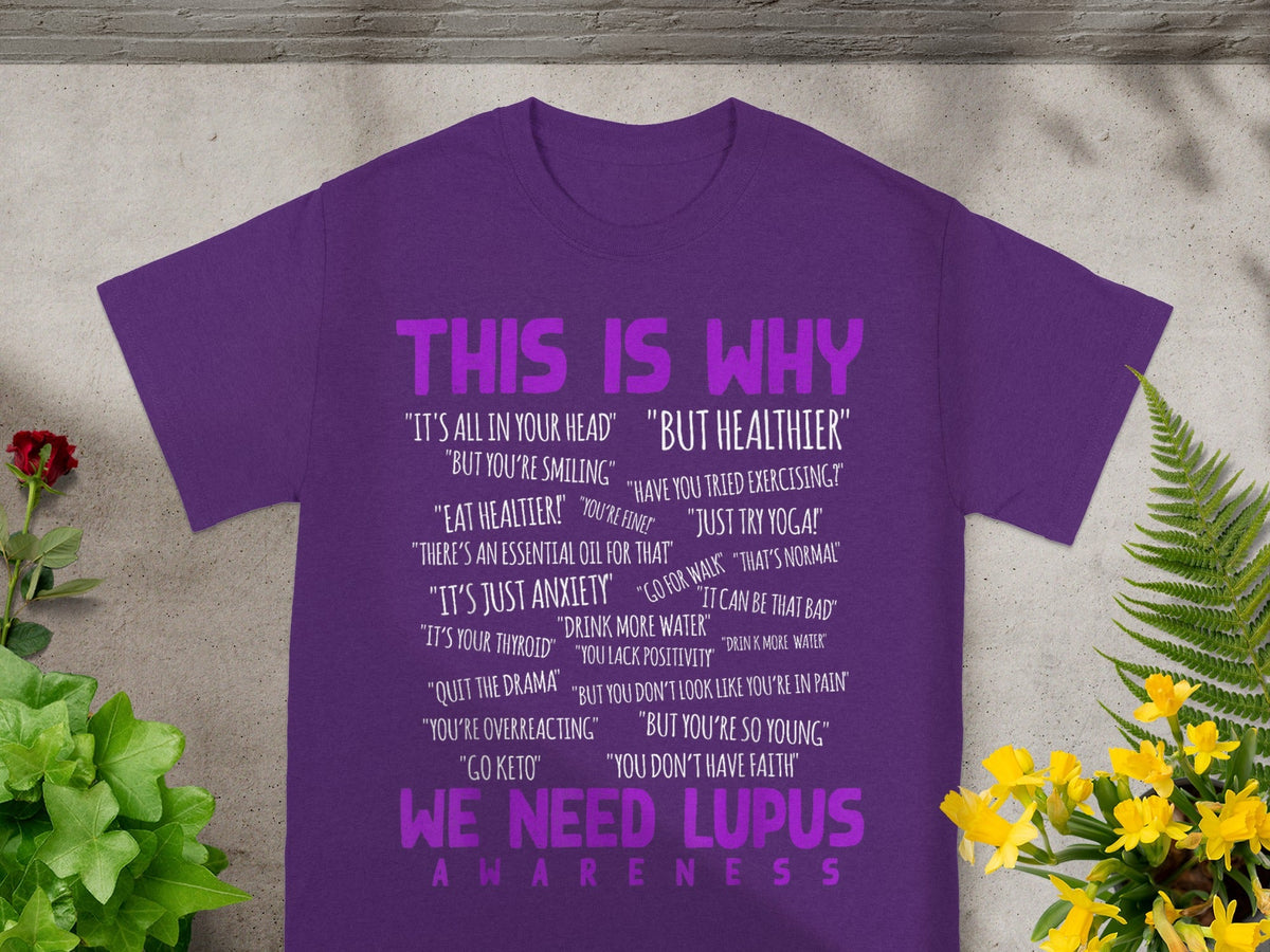 Purple This Is Why We Need Lupus Awareness Shirt