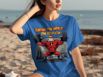 Saving The World One Rep At A Time T-Shirt