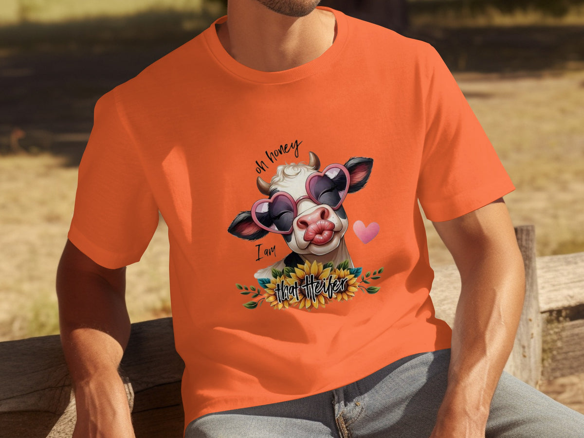 Oh Honey I Am That Heifer Cute Cow Design T-shirt