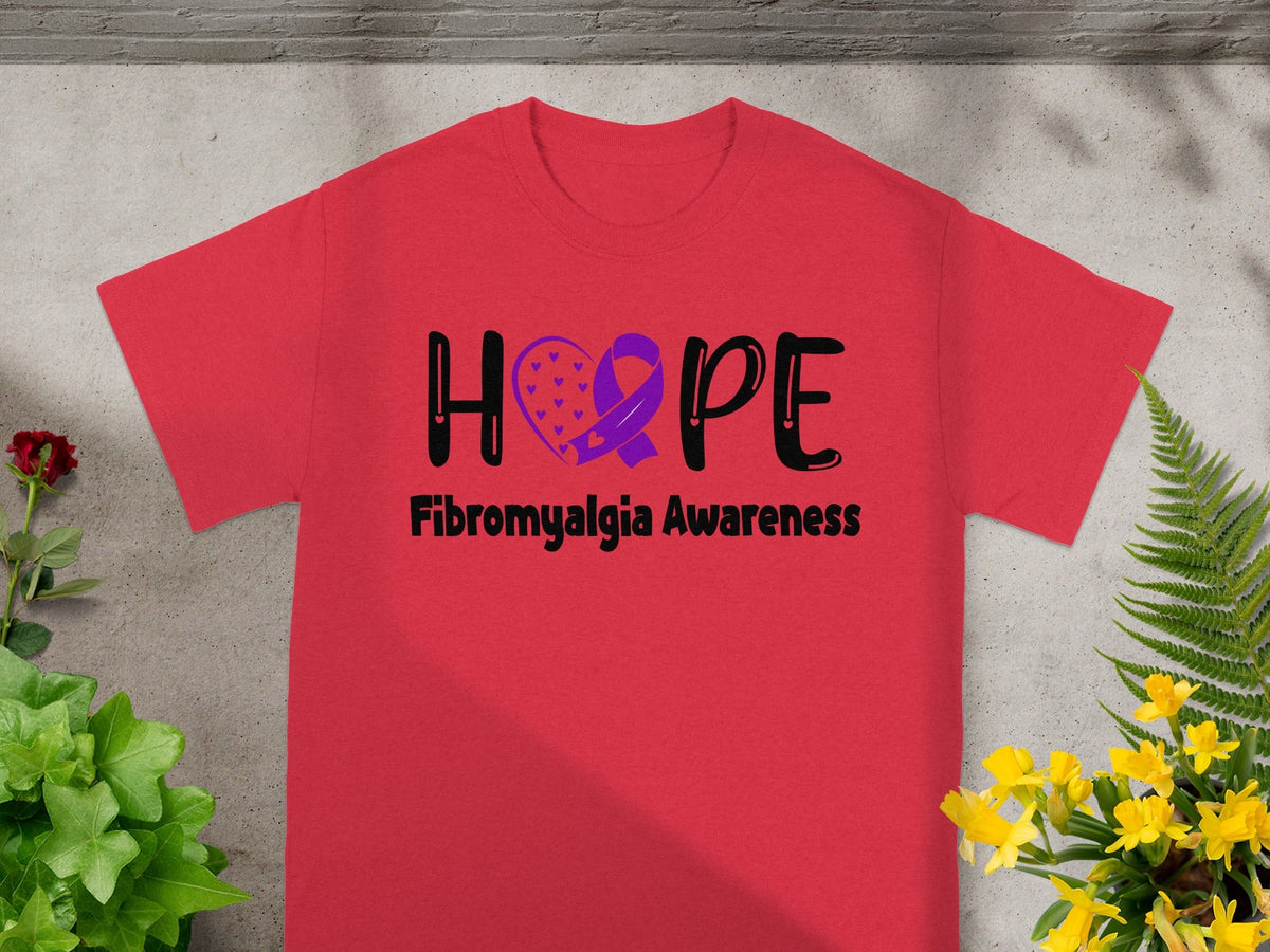 Hope Fibromyalgia Awareness T-shirt for Comfort