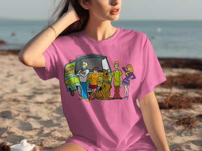 Scooby-Doo Mystery Machine Character T-Shirt
