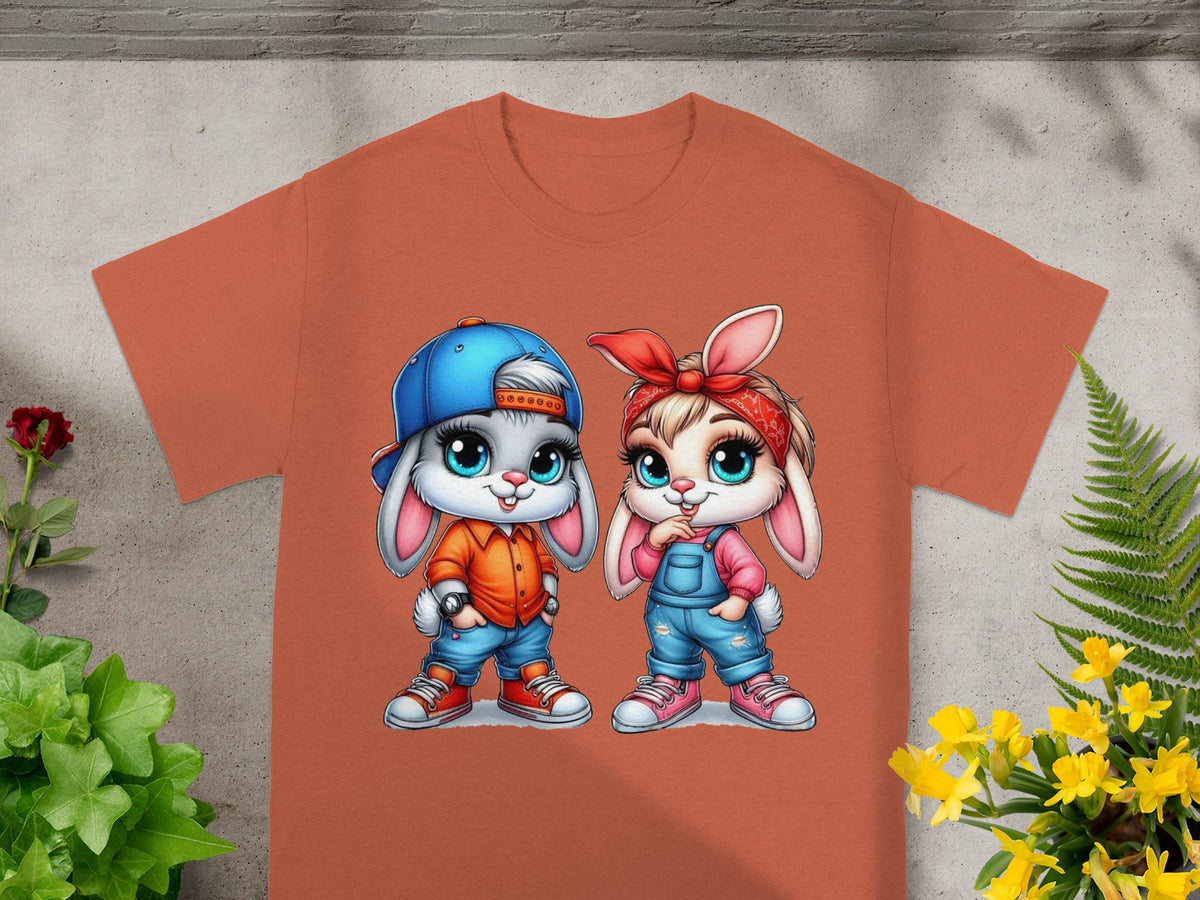 Baby Bugs and Babs Playful Street Style Bunny Duo T-Shirt
