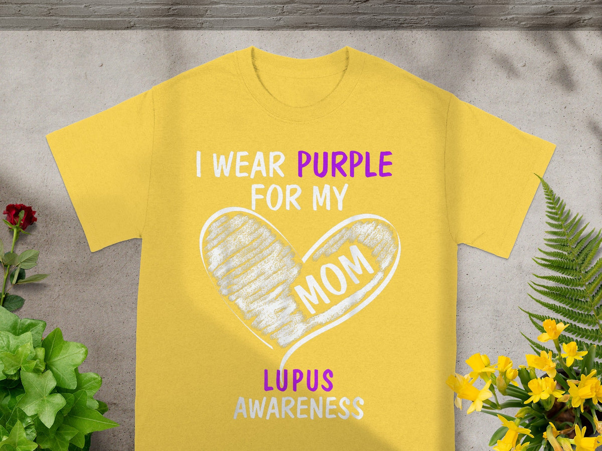 I Wear Purple For My Mom Lupus Awareness Shirt