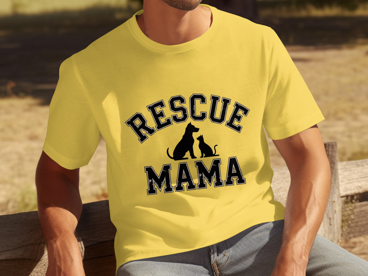 Rescue Mama Shirt for Animal Lovers Casual Wear